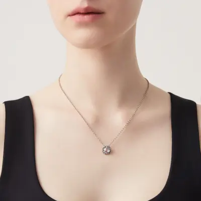 Mini Shine Pendant שרשרת כסף