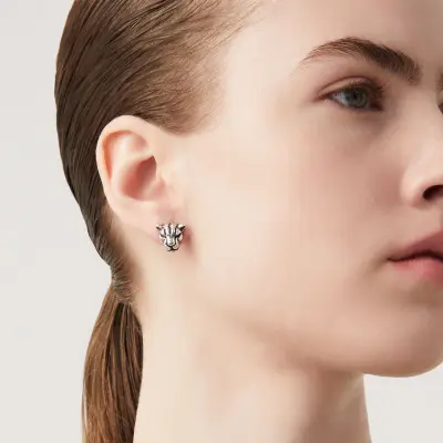 Leopard Head Earrings עגילים כסף