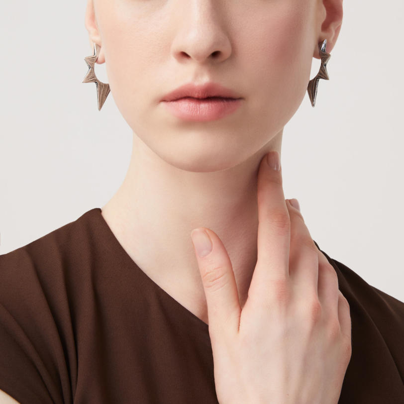 Rock Star Earrings עגילים כסף