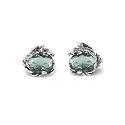 Eden Crocodile Earrings עגילים כסף