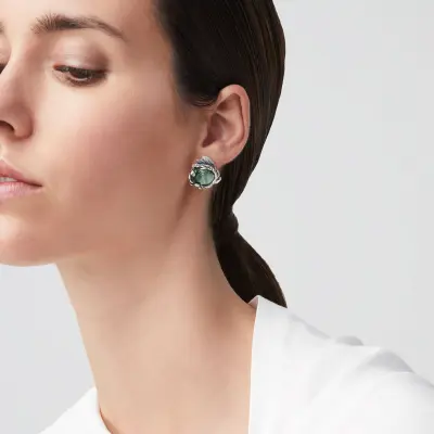 Eden Crocodile Earrings עגילים כסף