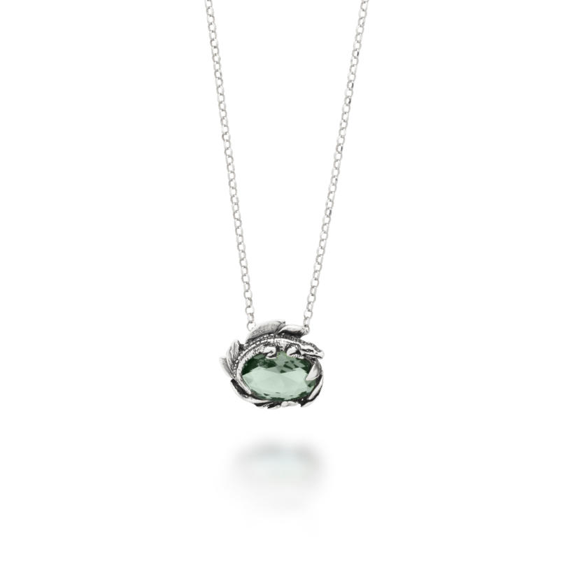 Eden Crocodile Pendant שרשרת כסף