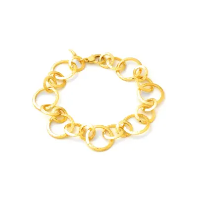 Blade Chain Necklace gold-plated שרשרת כסף