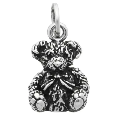 TEDDY BEAR CHARM  תליון כסף