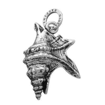 TROPICAL SHELL CHARM  תליון כסף