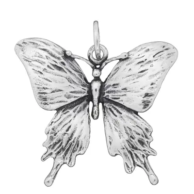 BIG BUTTERFLY CHARM  תליון כסף