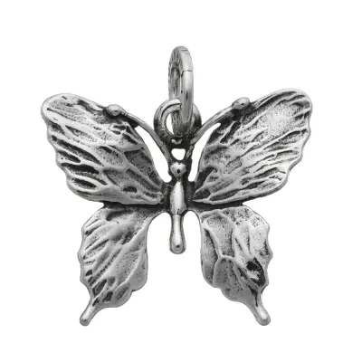 BUTTERFLY LIGHT CHARM  תליון כסף
