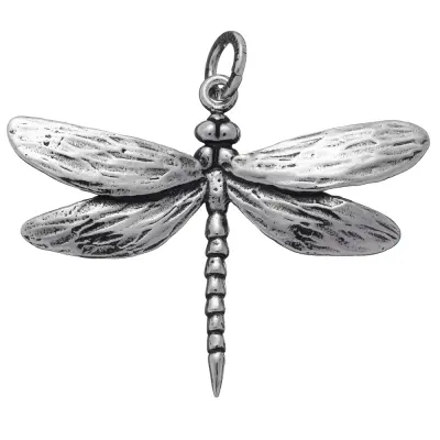 DRAGONFLY BIG CHARM  תליון כסף