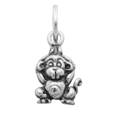 MONKEY CHARM  תליון כסף