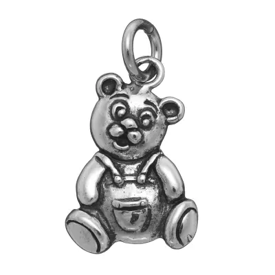 TEDDY BEAR CHARM  תליון כסף