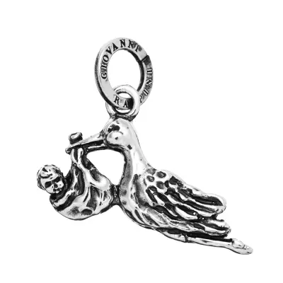 STORK CHARM  תליון כסף
