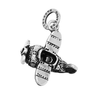 TOY AEROPLANE CHARM  תליון כסף