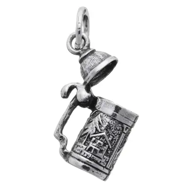 BEER STEIN CHARM  תליון כסף