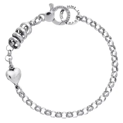 Heart Base Bracelet תליון כסף
