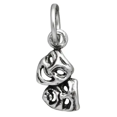 THEATRE MASKS CHARM  תליון כסף