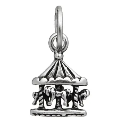 SMALL CAROUSEL CHARM  תליון כסף