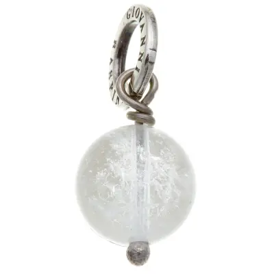 ROCK CRYSTAL CHARM  תליון כסף