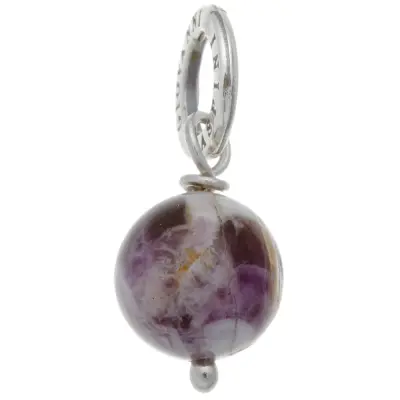MASSIVE AMETHYST CHARM  תליון כסף