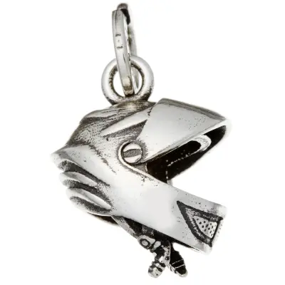 MOTO HELMET CHARM  תליון כסף