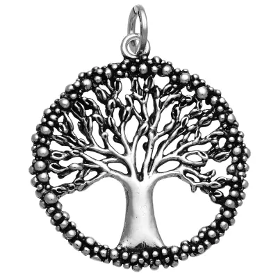 TREE OF LIFE BIG CHARM תליון כסף