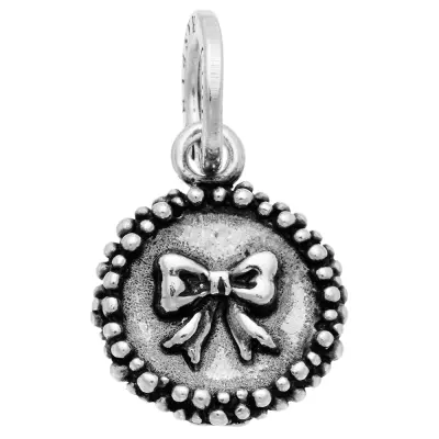 PERLAGE BOW CHARM  תליון כסף