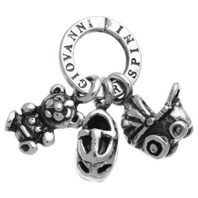 BABY TRIO CHARM  תליון כסף