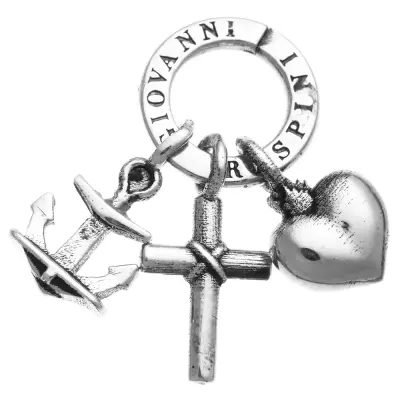 FAITH HOPE CHARITY CHARM  תליון כסף