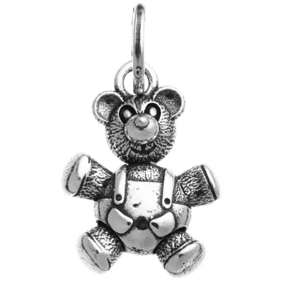 TEDDY BEAR CHARM  תליון כסף