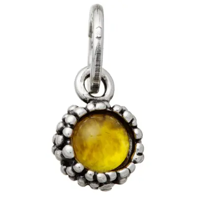 PERLAGE MANGO CHALCEDONY CHARM  תליון כסף