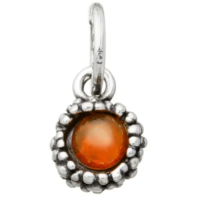 PERLAGE CARNELIAN CHARM  תליון כסף