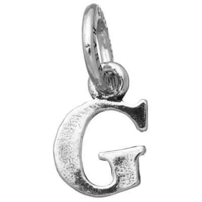 "G" LOGO MINI CHARM  תליון כסף