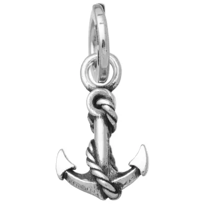 ANCHOR MINI CHARM  תליון כסף