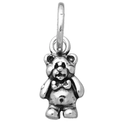 TEDDY BEAR MINI CHARM  תליון כסף