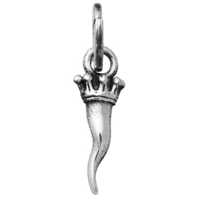 ITALIAN HORN MINI CHARM  תליון כסף