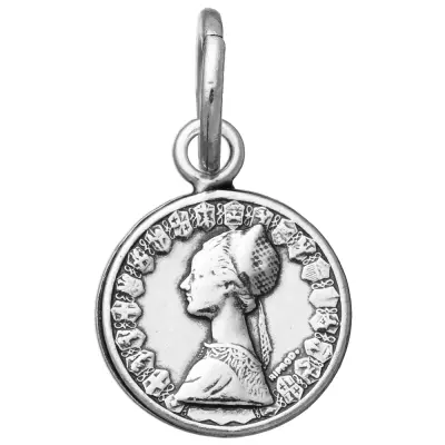 500 LIRE COIN MINI CHARM  תליון כסף