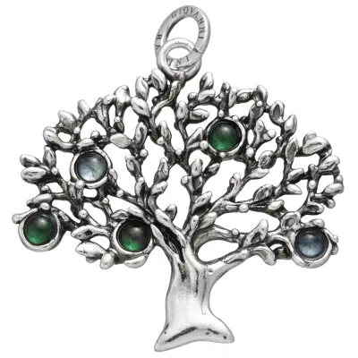 TREE OF LIFE COLOUR BIG CHARM תליון כסף