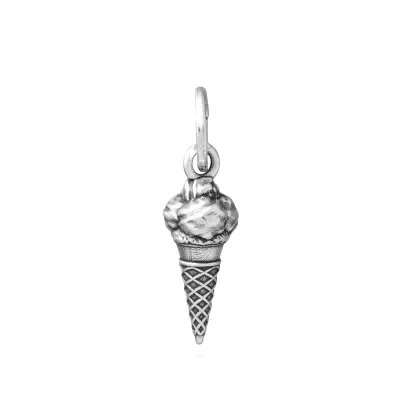Ice Cream Cone Charm  תליון כסף