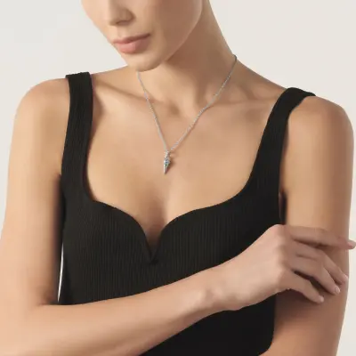 Ice Cream Cone Charm  תליון כסף