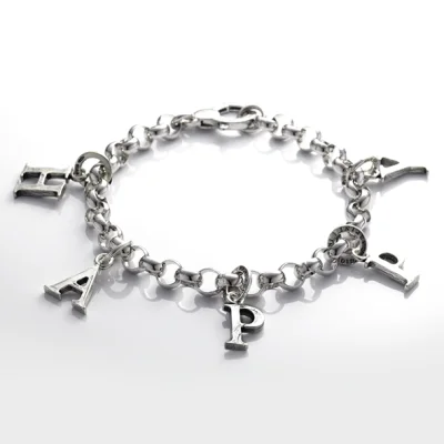 CHARM "B" LOGO  תליון כסף