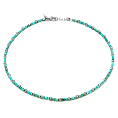 Howlite Tango Necklace שרשרת כסף