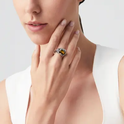 Eden Leopard Ring טבעת כסף