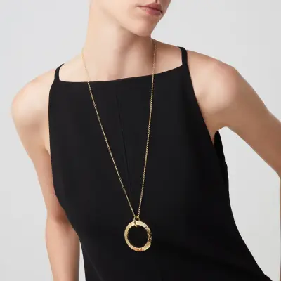 Blade Pendant gold-plated שרשרת כסף