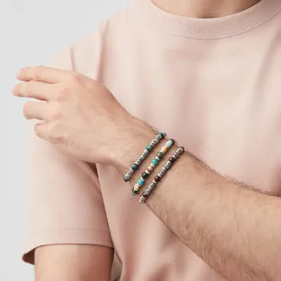 Jasper Bond Bracelet צמיד כסף