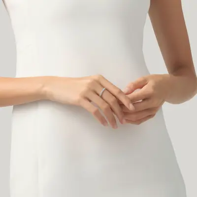 Texture Pixie Ring טבעת כסף