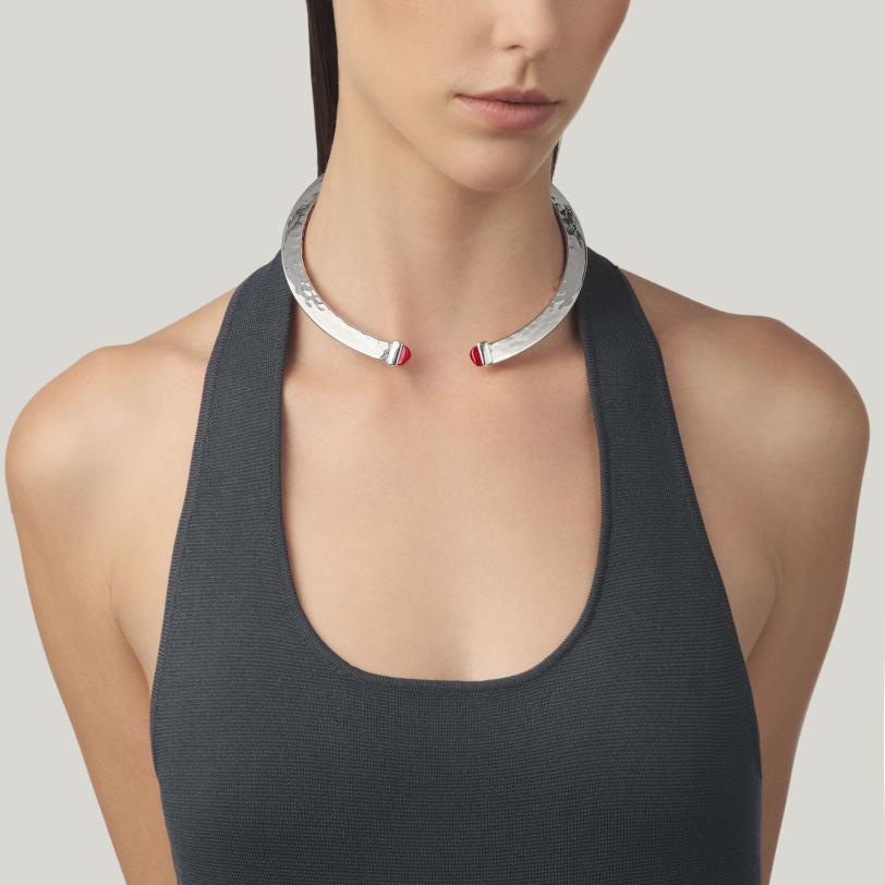 Red Blade Necklace שרשרת כסף