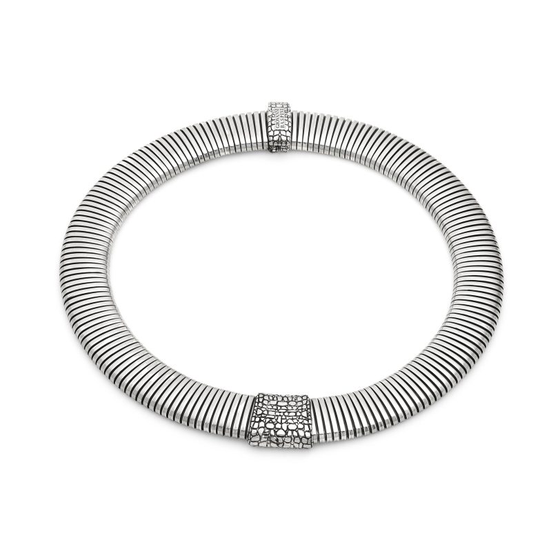 Croco Tubogas Necklace שרשרת כסף