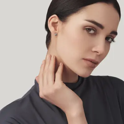 Daisy Dot Earrings עגילי כסף