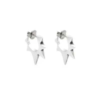Rock Star Small Earrings עגילי כסף