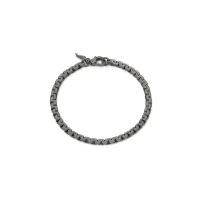 Black Greek Chain Bracelet  צמיד כסף