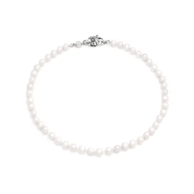 Daisy Small Pearl Necklace שרשרת כסף